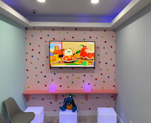 LUV Pediatric Dentistry's playroom