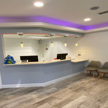 Reception of LUV Pediatric Dentistry