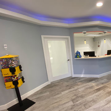 Reception area of LUV Pediatric Dentistry
