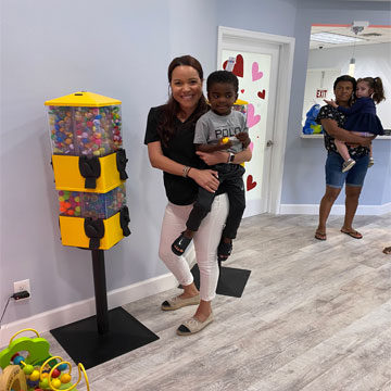 Dr. Tiffany A. Brady with kids