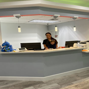 Reception of LUV Pediatric Dentistry in sunrise